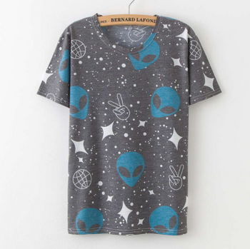Printing Fruit Cartoon Pattern T-shirt