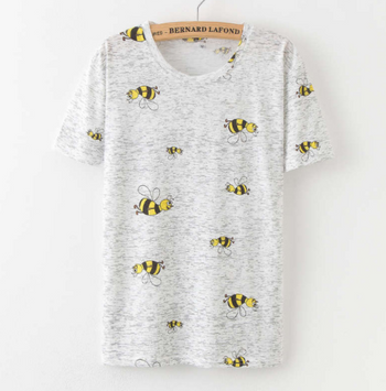 Printing Fruit Cartoon Pattern T-shirt