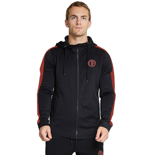 Men Gyms Fitness Bodybuilding Hoodies Sweatshirts Male Fashion Casual Zipper Jacket Man Joggers Workout Sportswear Tops Coats - unitedstatesgoods