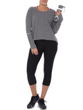 Women's Active Long Sleeve Tunic With Reflective Detail - unitedstatesgoods