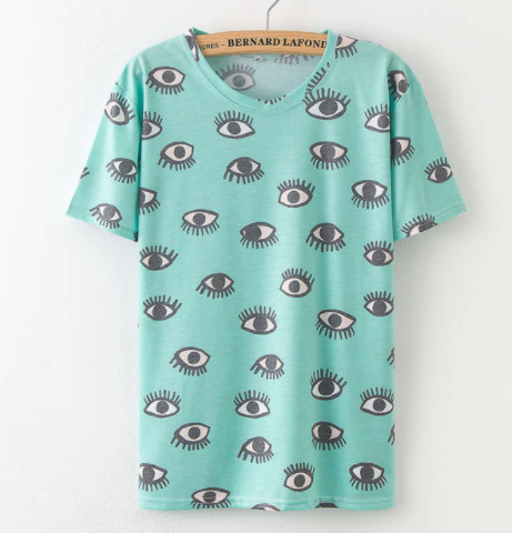 Printing  Fruit Cartoon Pattern T-shirt