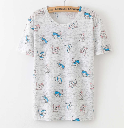 Printing  Fruit Cartoon Pattern T-shirt