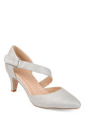 Brinley Co. Womens Comfort-sole D'orsay Cross-strap Pumps - unitedstatesgoods