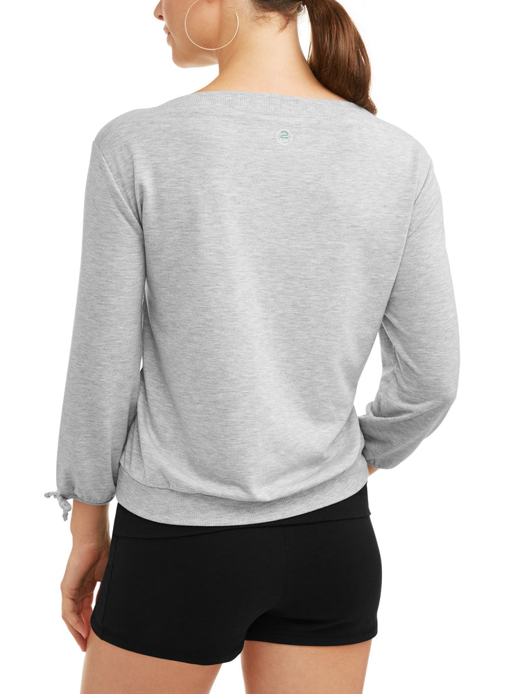 Women's Long Tie Sleeve Ballet Sweatshirt - unitedstatesgoods