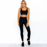 2 Piece Set Workout Clothes for Women Sports Bra and Leggings Set Sports Wear for Women Gym Clothing Athletic Yoga Set - unitedstatesgoods