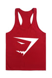 Active Scoop Collar Printed Cotton Blend Racerback Gym Tank for Men - unitedstatesgoods