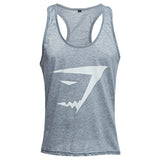 Active Scoop Collar Printed Cotton Blend Racerback Gym Tank for Men - unitedstatesgoods