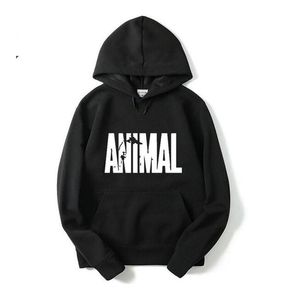 2017 Autumn and winter Bodybuilding Hoodies Men Animal Gyms Sweatshirts Long Sleeve Cotton Sportwear Fitness Pullover Muscle Top - unitedstatesgoods