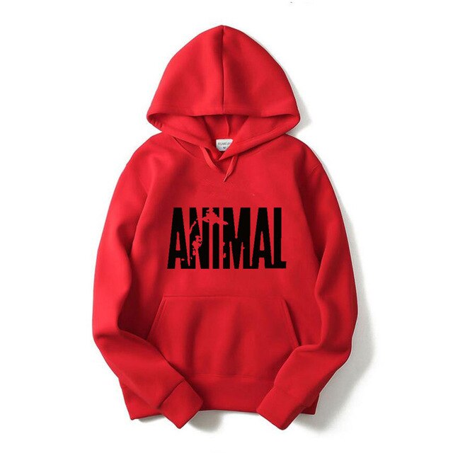 2017 Autumn and winter Bodybuilding Hoodies Men Animal Gyms Sweatshirts Long Sleeve Cotton Sportwear Fitness Pullover Muscle Top - unitedstatesgoods