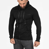 2018 Autumn New Men zipper Hoodies Fashion Casual Gyms Fitness Hooded Jacket Male Cotton Sweatshirts Sportswear Clothing Tops - unitedstatesgoods