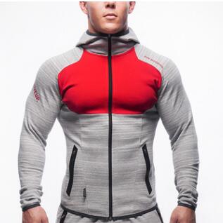 2018 Fitness Men Hoodies Brand Clothing Men Hoody Zipper Casual Sweatshirt Muscle Men's Slim Fit Hooded Jackets - unitedstatesgoods