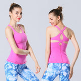 2018 Mesh Fitness Tops Sexy vest charming Breathable Sportswear Women Suit Quick-Dry Sleeveless yoga top gym running Sexy young - unitedstatesgoods