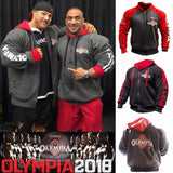 2018 OLYMPIA Mens zipper Hoodies Fashion Casual male gyms fitness Bodybuilding cotton Sweatshirt sportswear Brand top coat - unitedstatesgoods