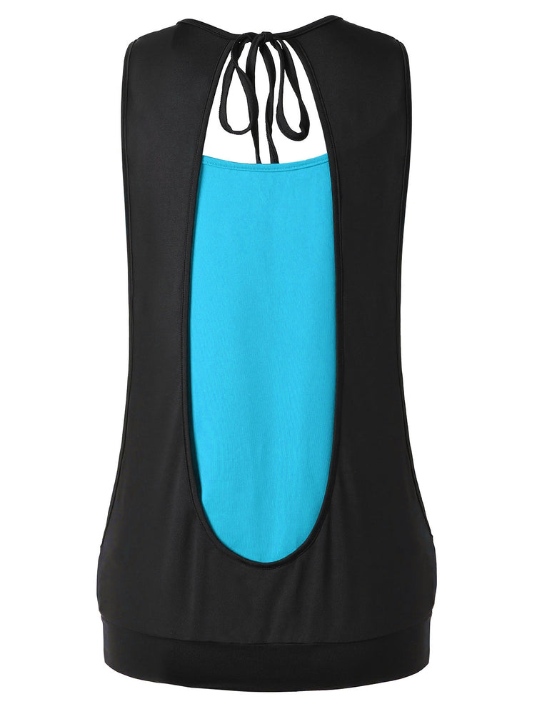 Plus Size Draped Neck 2 in 1 Tank Top - unitedstatesgoods