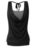 Plus Size Draped Neck 2 in 1 Tank Top - unitedstatesgoods