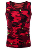 Round Neck Camo Tank Top - unitedstatesgoods