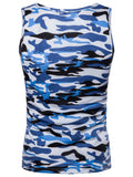 Round Neck Camo Tank Top - unitedstatesgoods