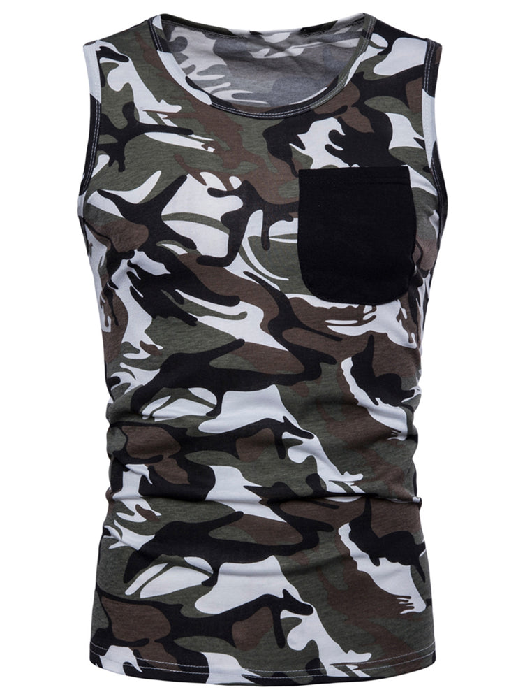 Pocket Camo Cool Tank Top - unitedstatesgoods