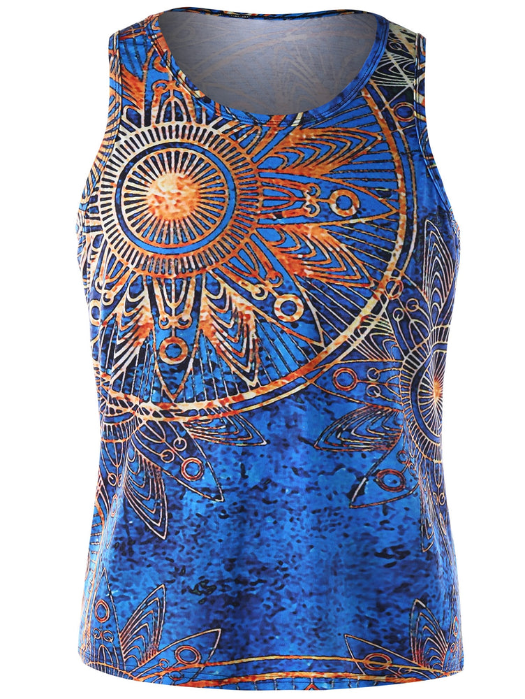 Mandala Graphic Tank Top - unitedstatesgoods