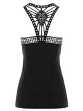 Lace Crochet Cut Out Tank Top - unitedstatesgoods