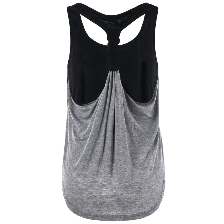 Scoop Neckline Racerback Tank Top - unitedstatesgoods