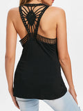 Lace Crochet Cut Out Tank Top - unitedstatesgoods