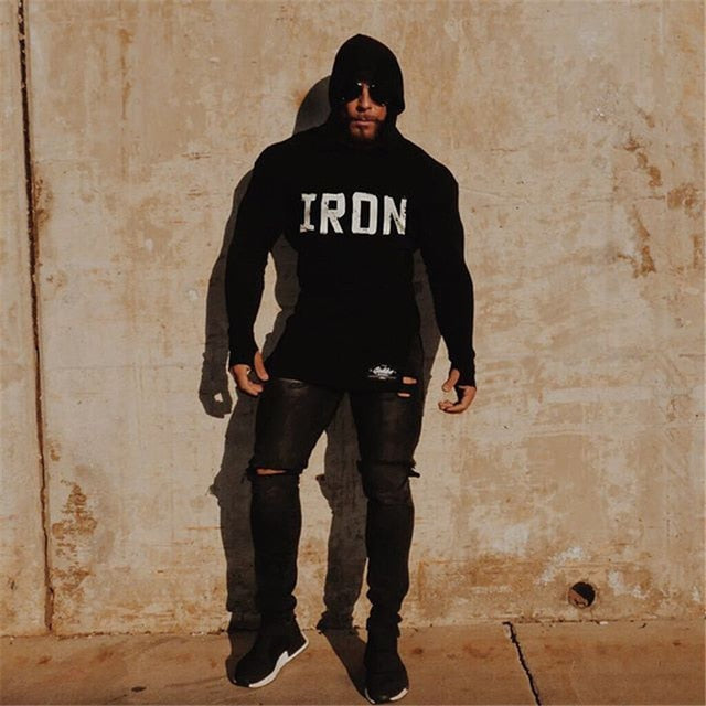 2019 Autumn Men Black Hoodie Brand Men's Casual Streetwear Men's Fashion Printing Sweatshirts Gyms Fitness Menswear Hip Hop - unitedstatesgoods