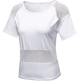 2019 Running Shirt Women fitness top sport clothing Sexy Hollow Out yoga top Breathable Quick Dry crop top for women gym T Shirt - unitedstatesgoods