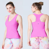 2019 Women Letter Strap Close Fitting Gym Tank Top High Elasticity Sports Clothing Running Yoga Jogging Fitness Vest - unitedstatesgoods