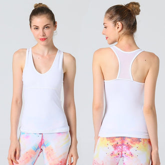 2019 Women Letter Strap Close Fitting Gym Tank Top High Elasticity Sports Clothing Running Yoga Jogging Fitness Vest - unitedstatesgoods