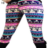 2019 Women's Thick Leggings Women girl casua Winter Christmas leggings Snowflake Knitted Elastic Leggings Fitness Cotton Pants - unitedstatesgoods