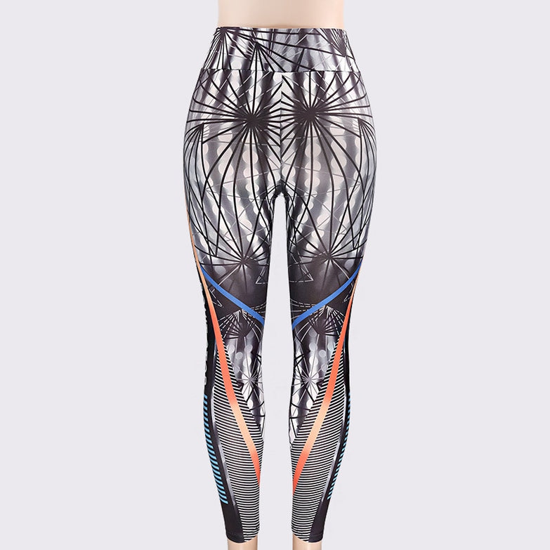 Letter Print Fitness Women Leggings