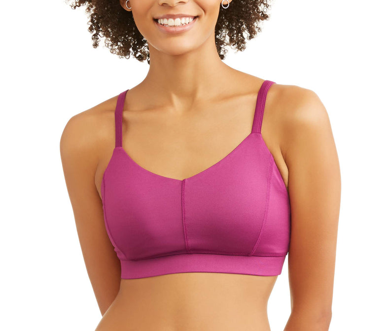 Women's Core Active Lattice Back Cami Sports Bra with Retractable Straps - unitedstatesgoods