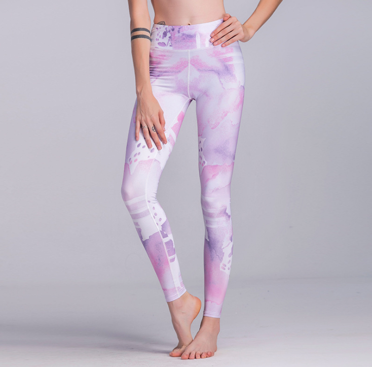 Hot ink printing sports leggings