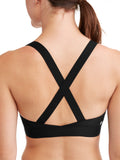 Women's Medium Impact Colorblock Elastic Strap Sports Bra - unitedstatesgoods