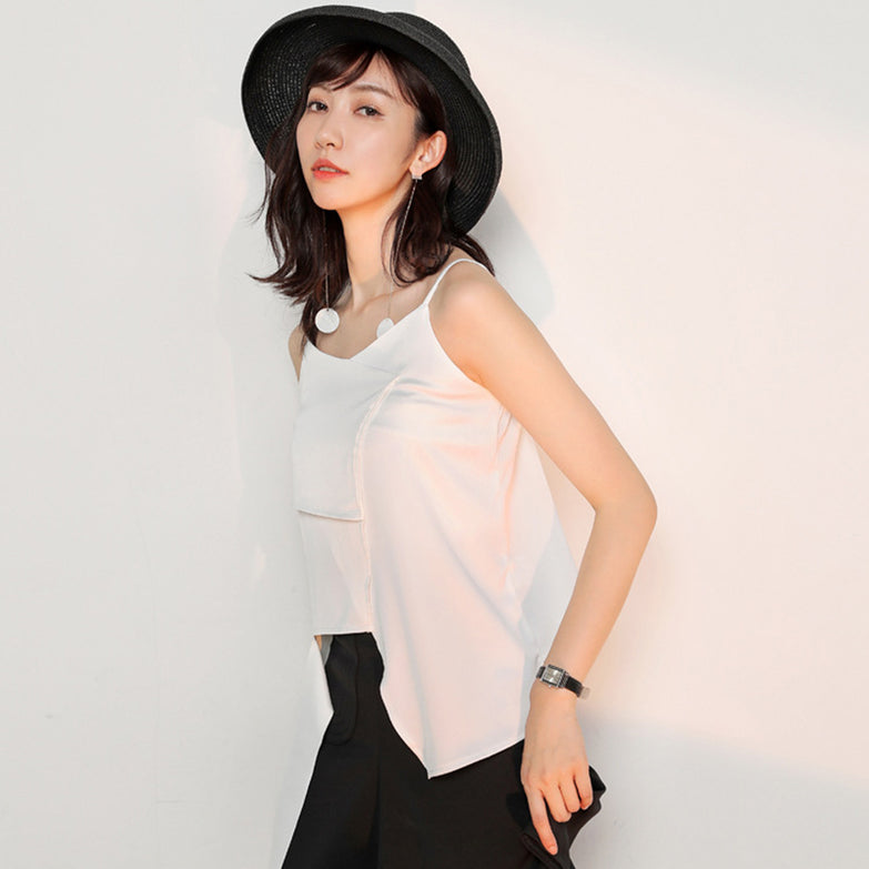 Slim and irregular fashion top