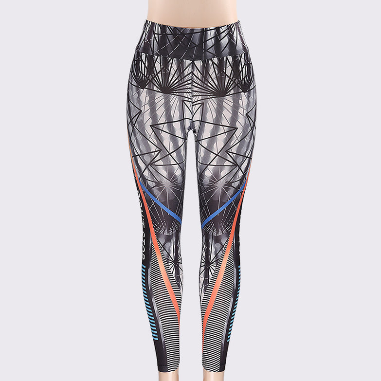 Letter Print Fitness Women Leggings