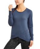 Avia Women's Athleisure Soft French Terry Tulip Hem Tunic Sweatshirt - unitedstatesgoods