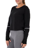 Women's Active Long Sleeve Tunic With Reflective Detail - unitedstatesgoods