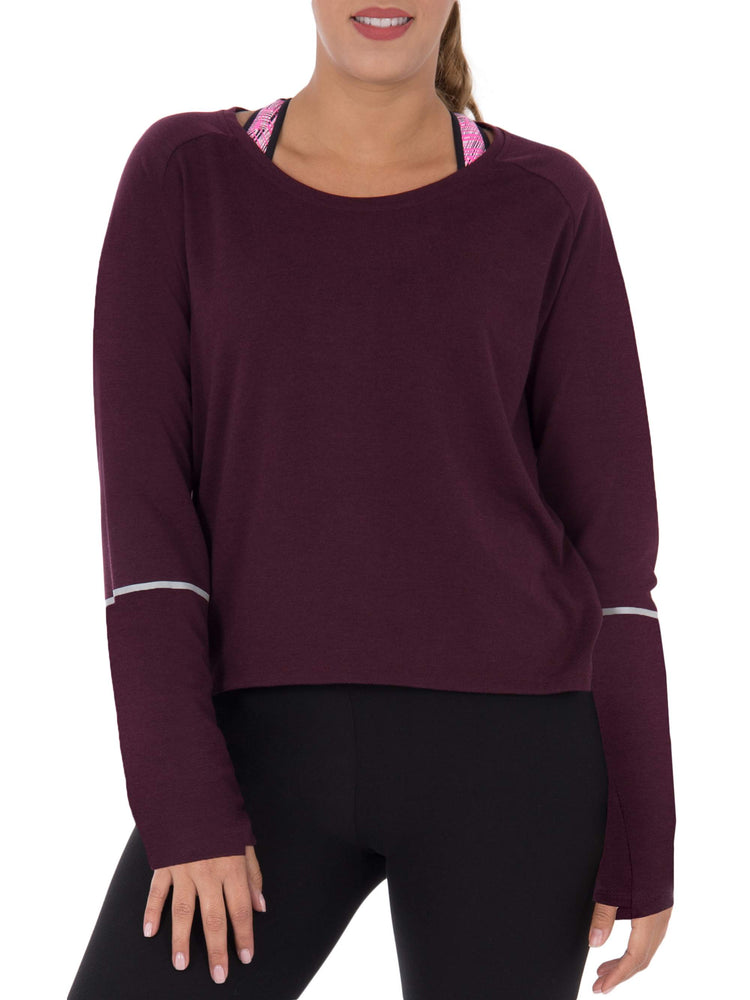 Women's Active Long Sleeve Tunic With Reflective Detail - unitedstatesgoods