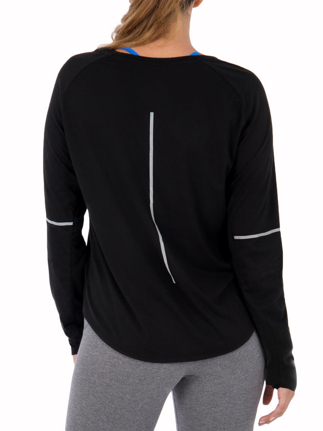 Women's Active Long Sleeve Tunic With Reflective Detail - unitedstatesgoods