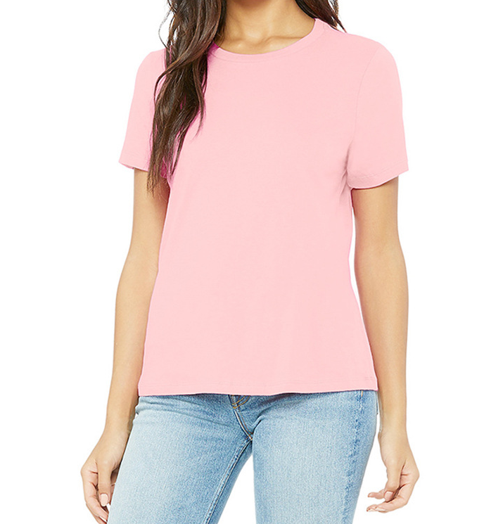 Fashion round neck women blank shirt