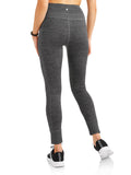 Women's Active Performance Mix Ribbed Performance Crop Legging with Media Pocket - unitedstatesgoods