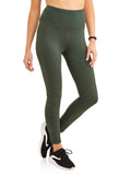 Women's Active Performance Mix Ribbed Performance Crop Legging with Media Pocket - unitedstatesgoods