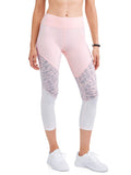 N.Y.L. Sport Women's Ombre Spacedye Mesh Performance Capri Legging - unitedstatesgoods