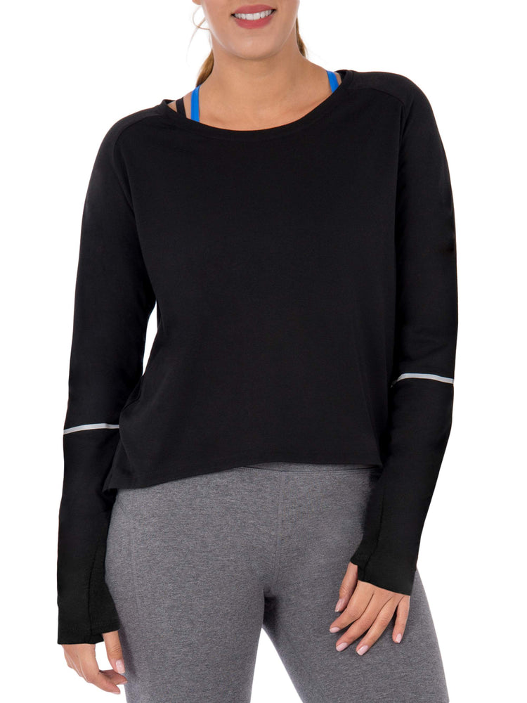 Women's Active Long Sleeve Tunic With Reflective Detail - unitedstatesgoods