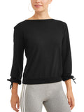 Women's Long Tie Sleeve Ballet Sweatshirt - unitedstatesgoods