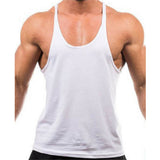 Men Summer Cotton Plain Gym Tank Top Sleeveless T-shirt Workout Bodybuilding Singlet - unitedstatesgoods