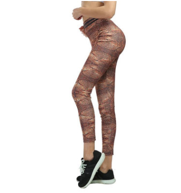 Wool printed yoga leggings