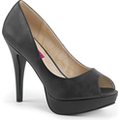 Women's Pleaser Pink Label Chloe 01 Peep-Toe Pump - unitedstatesgoods